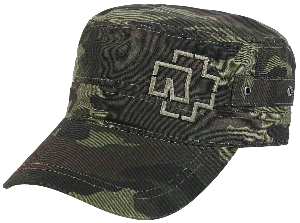 Rammstein - Outline Logo - Cap - camouflage