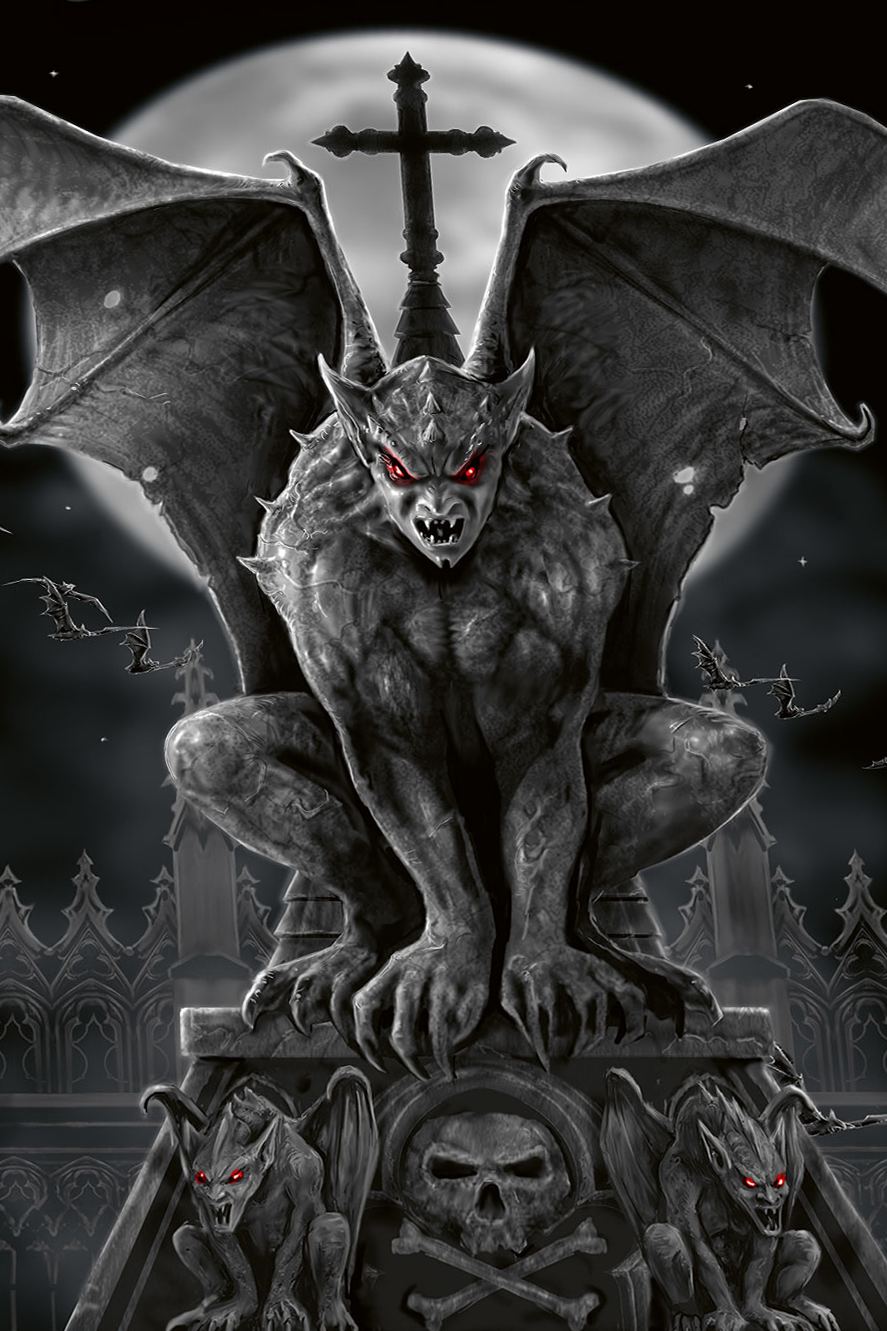 Anne Stokes Gargoyle Bettwäsche multicolor