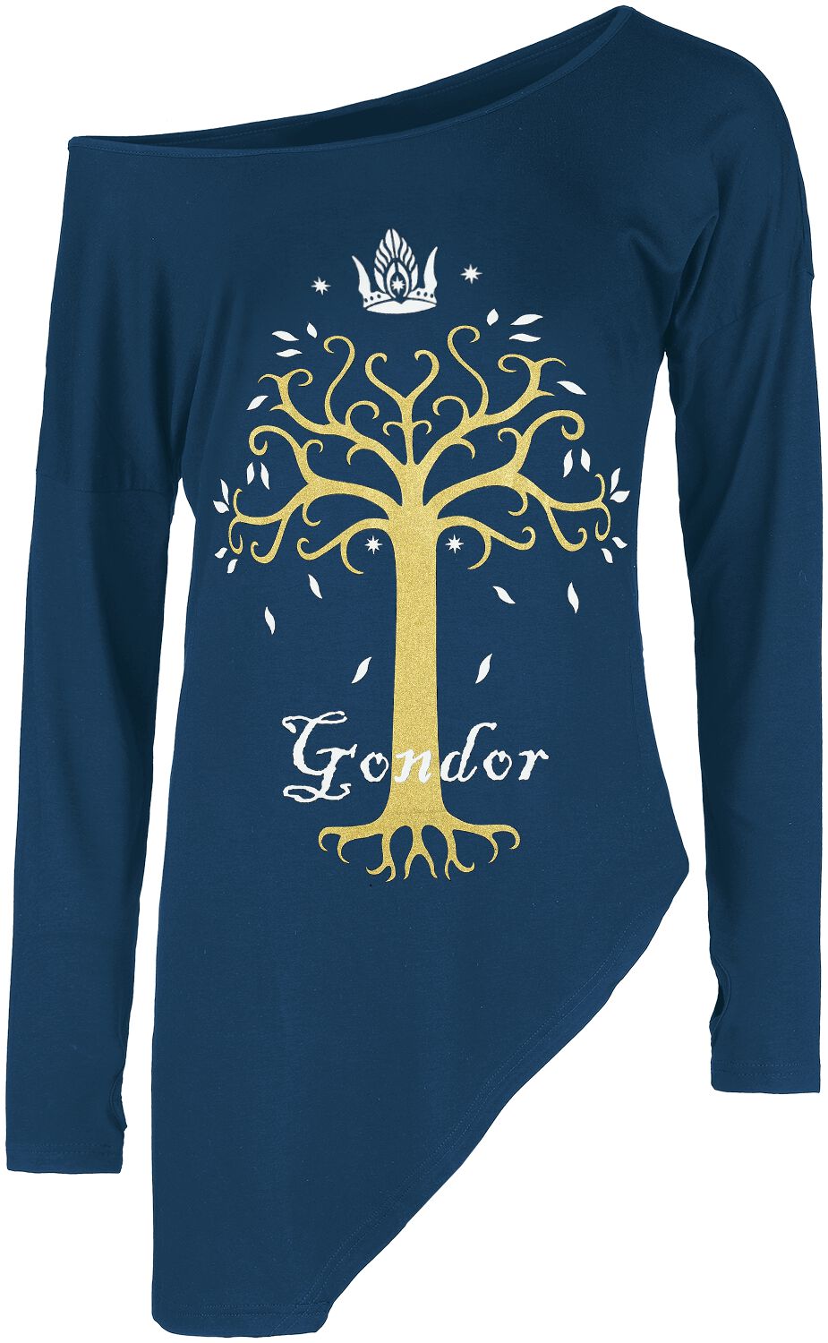 T-shirt manches longues de Le Seigneur Des Anneaux - Gondor - S à L - pour Femme - bleu