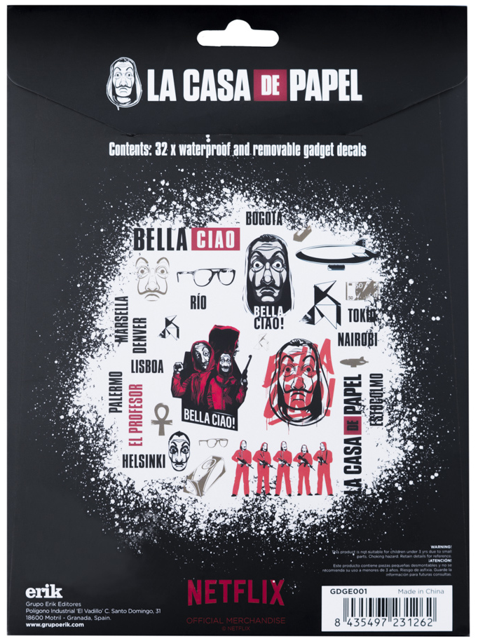 Haus des Geldes La Casa De Papel Aufkleber-Set multicolor