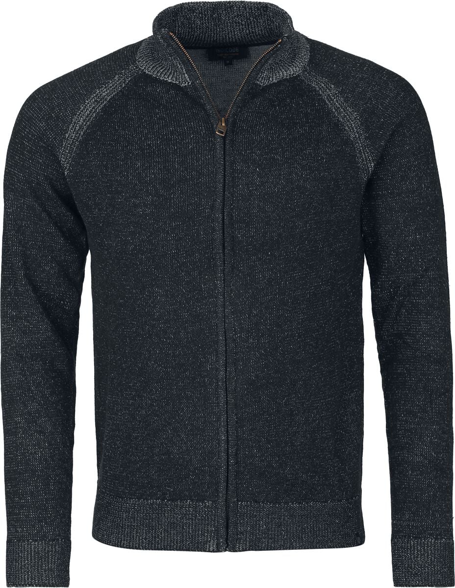 Indicode Übergangsjacke - INFun cardigan - S bis XXL - für Männer - Größe S - schwarz