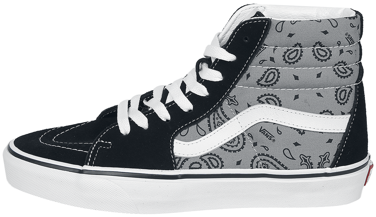 Vans SK8-HI Paisley Gray/True White Sneaker high schwarz grau