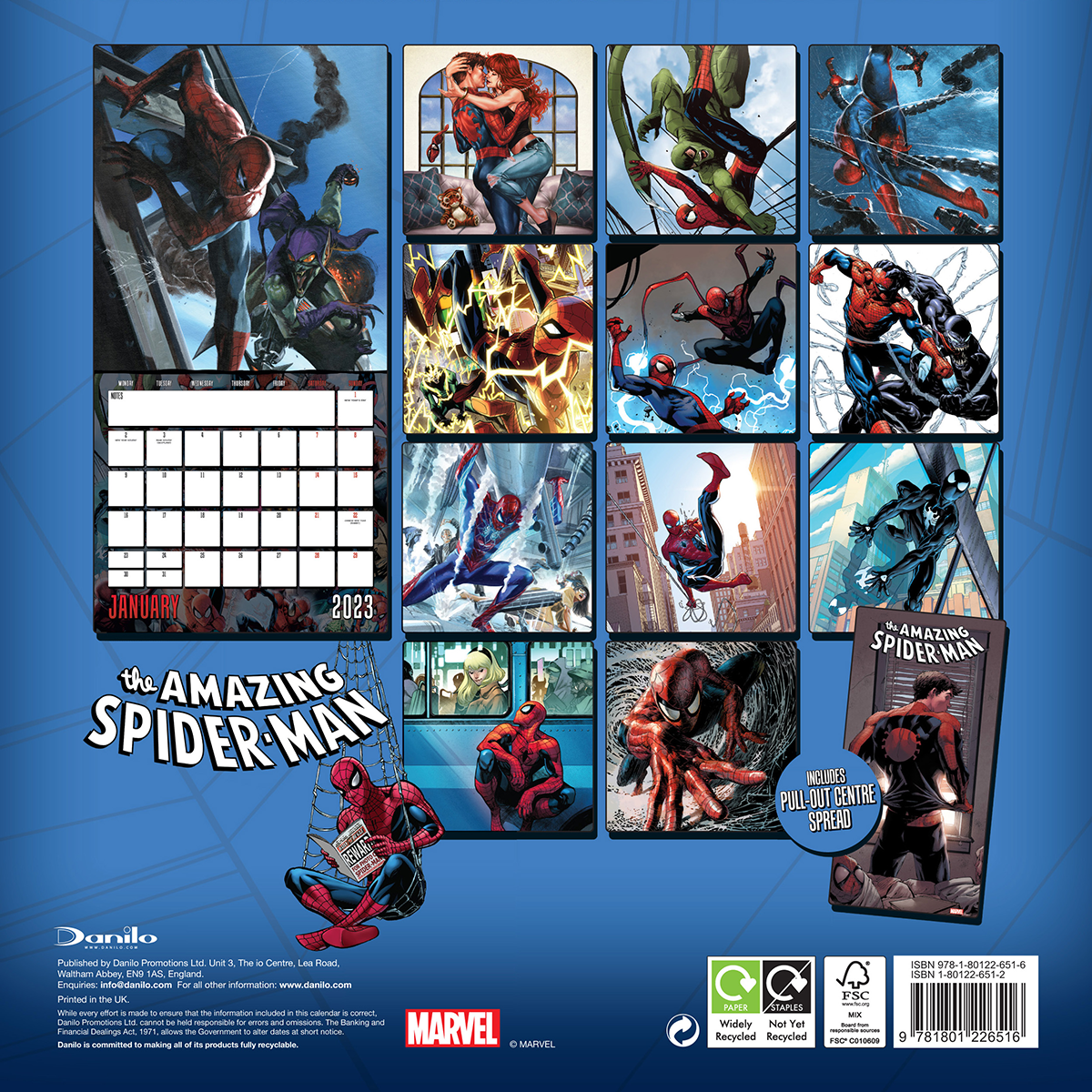 Spider-Man Wandkalender 2023 Wandkalender multicolor