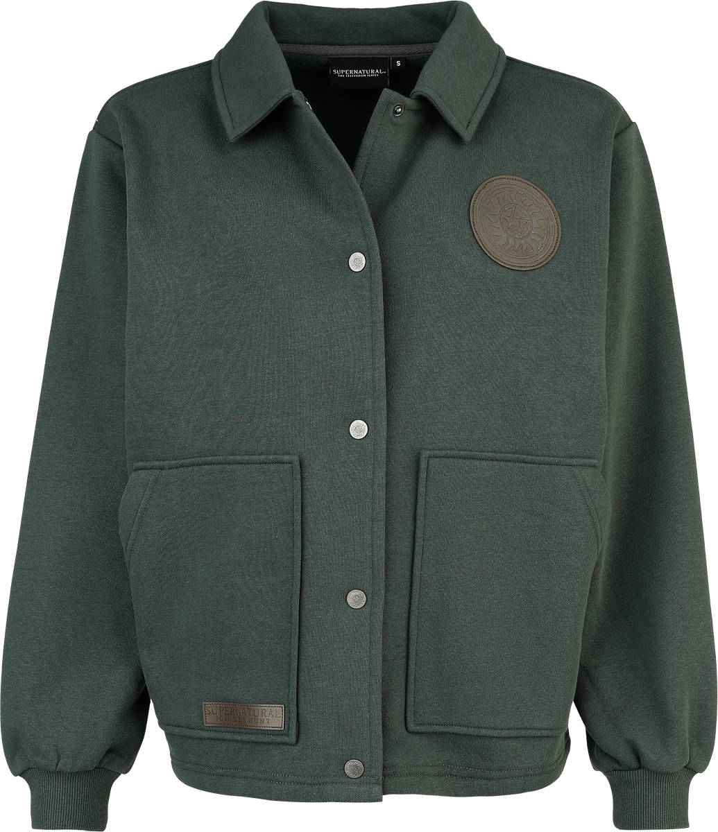 4068143335508 - Moons and Salt Circles Cardigan grün in XXL 4068143335508 - Moons and Salt Circles Cardigan grün in XXL