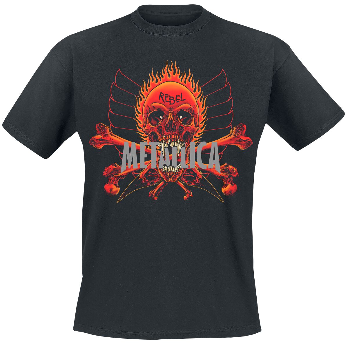 Metallica T-Shirt - Rebel - S bis XL - für Männer - Größe L - schwarz  - Lizenziertes Merchandise!