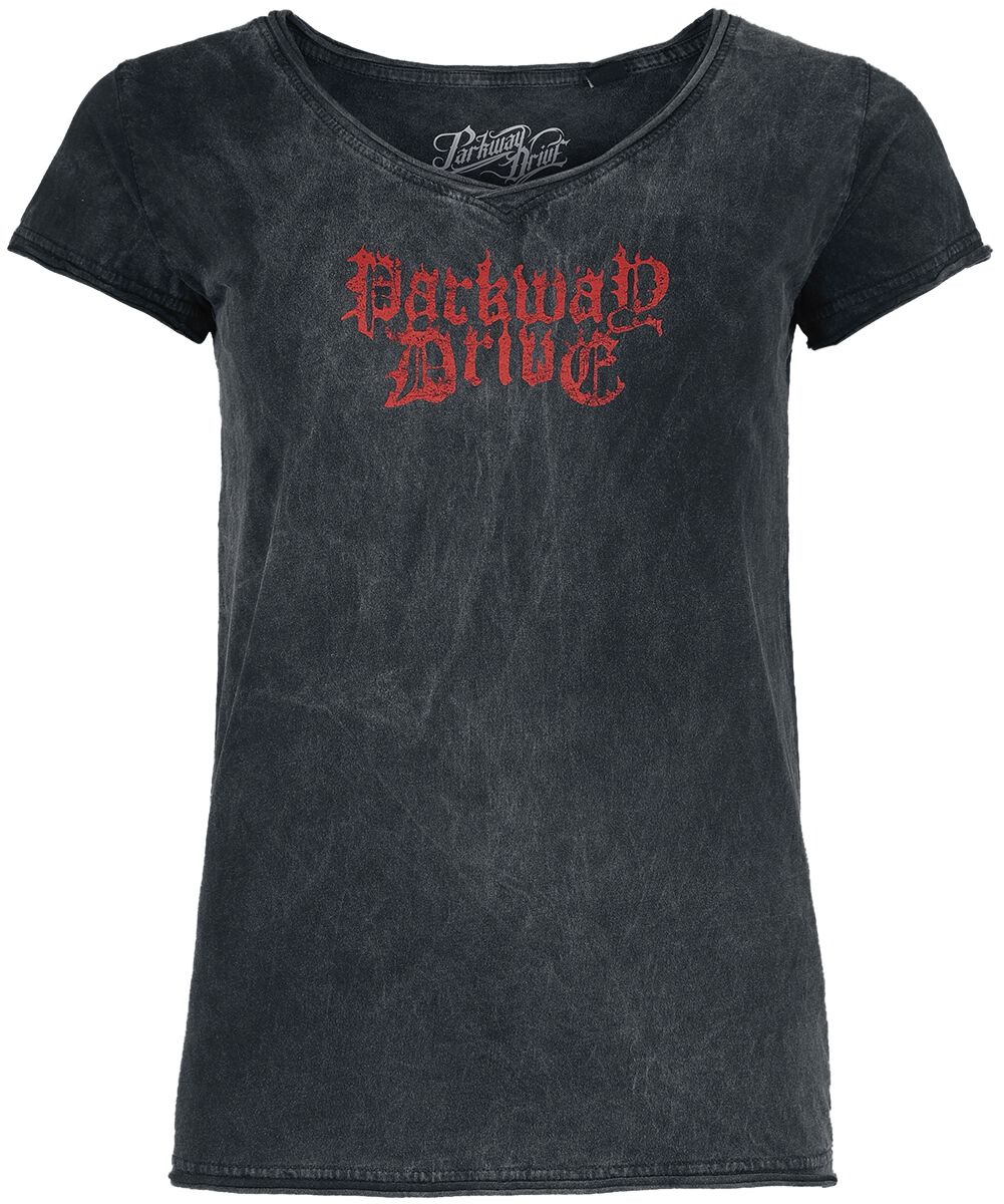 Parkway Drive T-Shirt - King Of Nevermore - S bis XL - für Damen - Größe M - dunkelgrau  - Lizenziertes Merchandise!