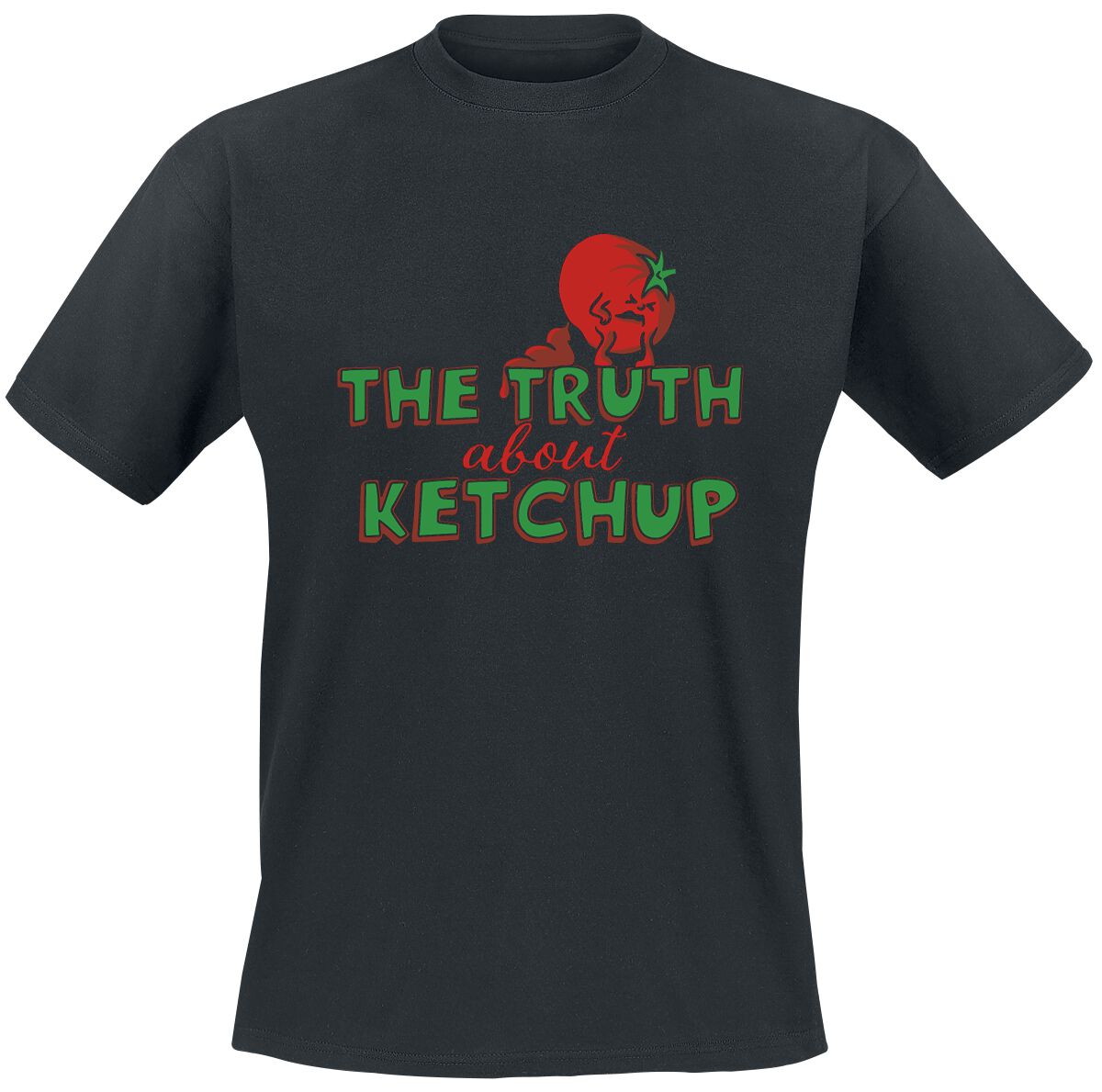 Food The Truth About Ketchup T-Shirt black