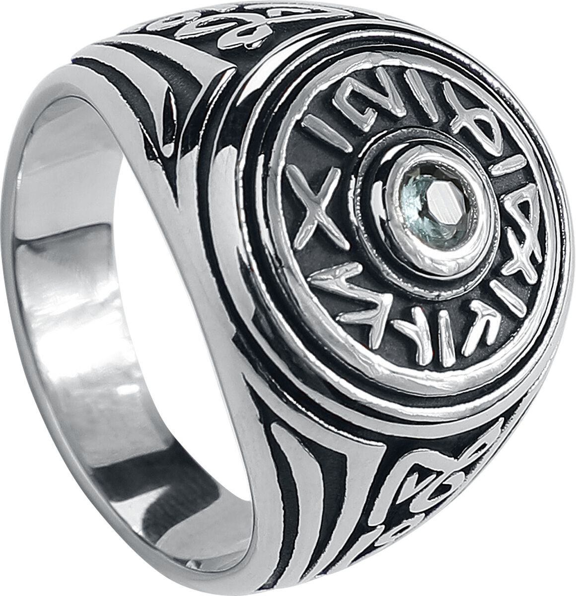 etNox Ring - Secret Signs - für Damen - silberfarben