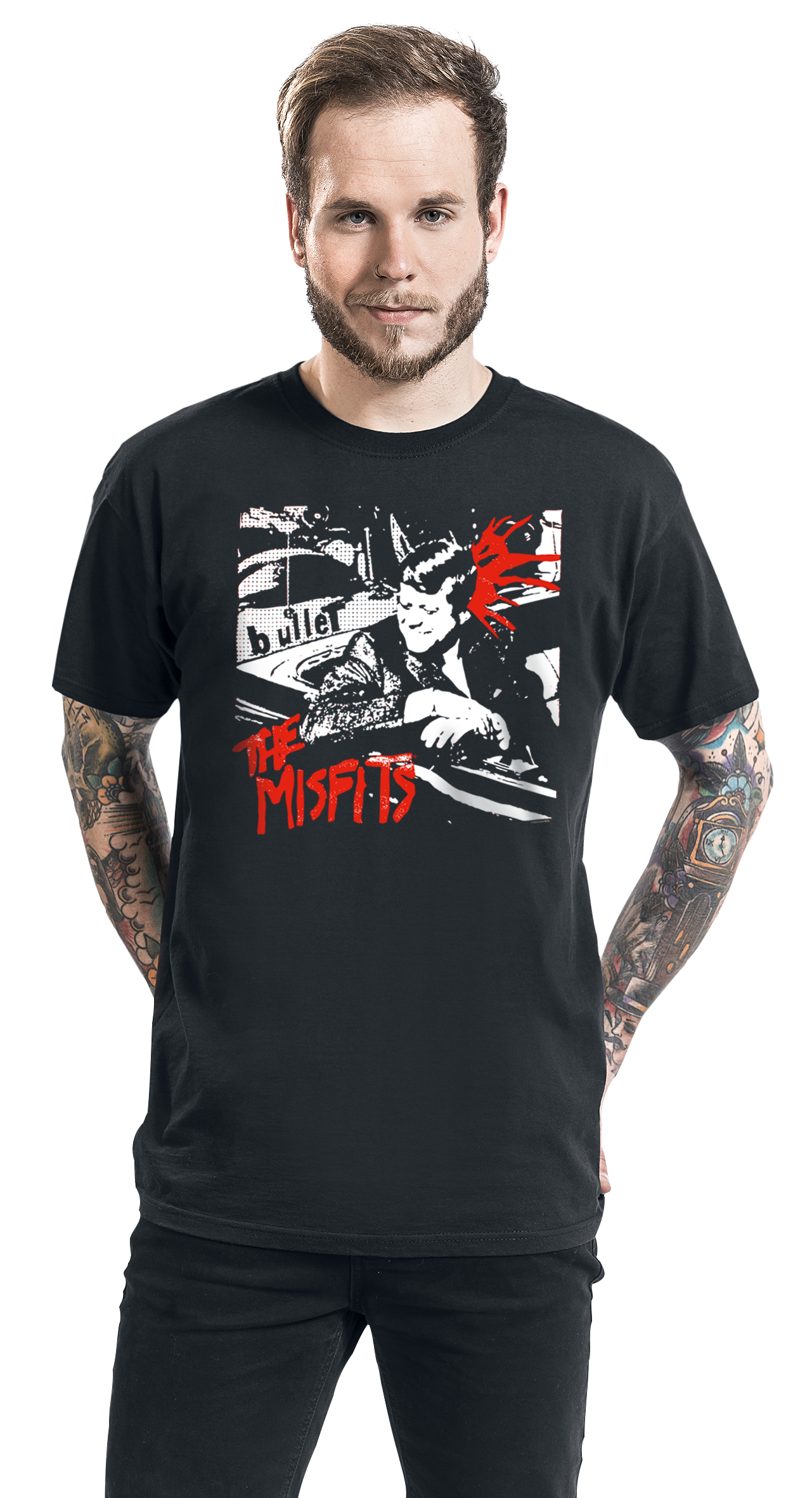 Misfits JFK T-Shirt schwarz