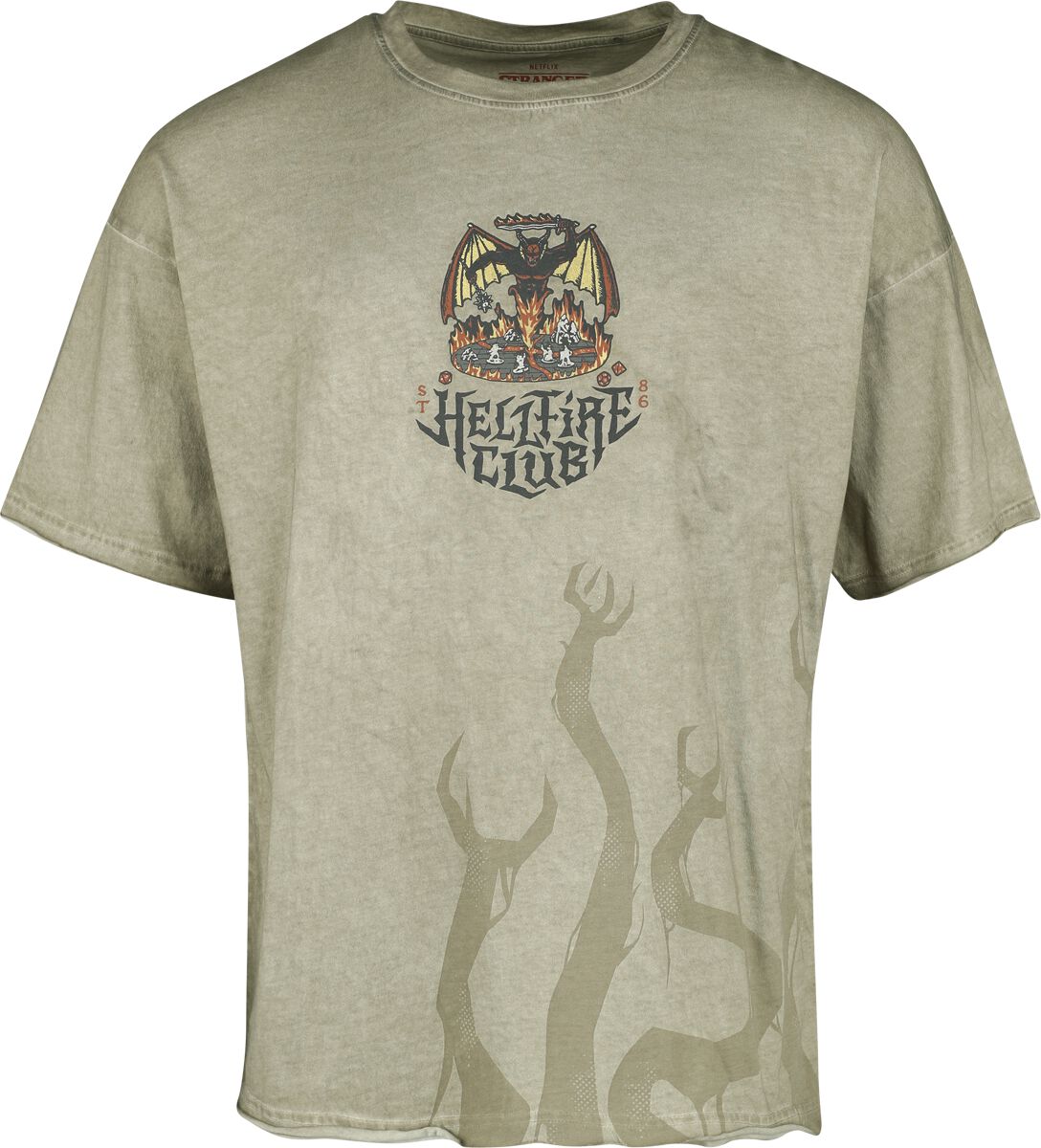 Stranger Things T-Shirt - Demogorgon - S bis XXL - für Männer - Größe S - sand  - EMP exklusives Merchandise!