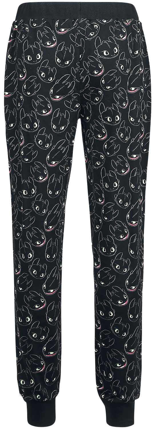 Drachenzähmen leicht gemacht Ohnezahn - Light Up Pyjama-Hose schwarz