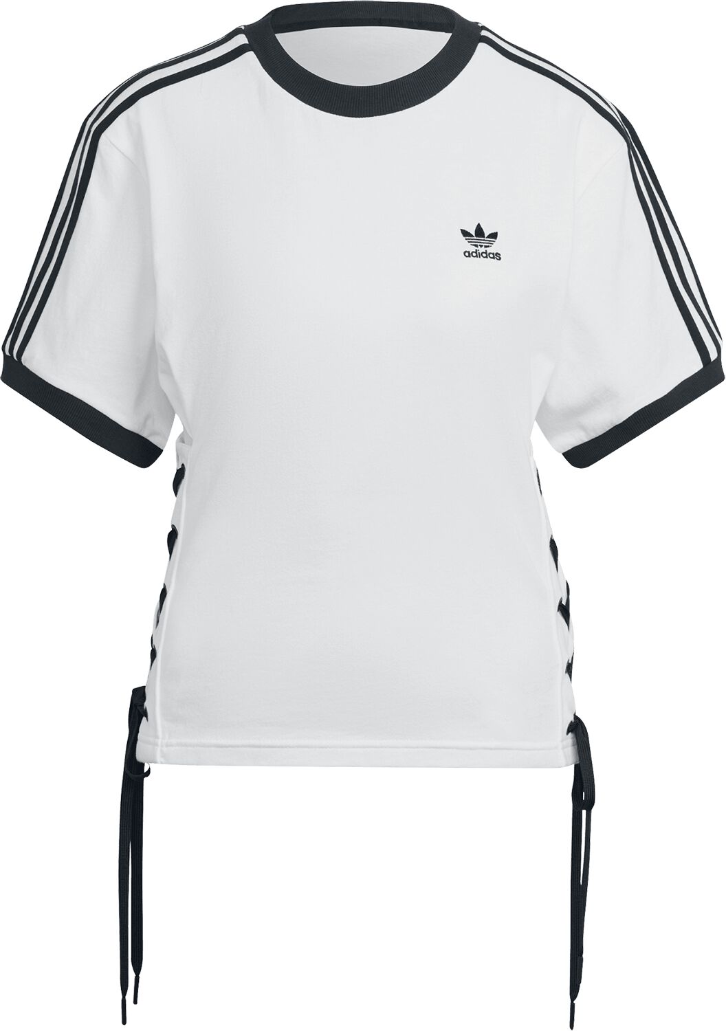 T-Shirt Manches courtes de Adidas - Laced Tee - XS à S - pour Femme - blanc