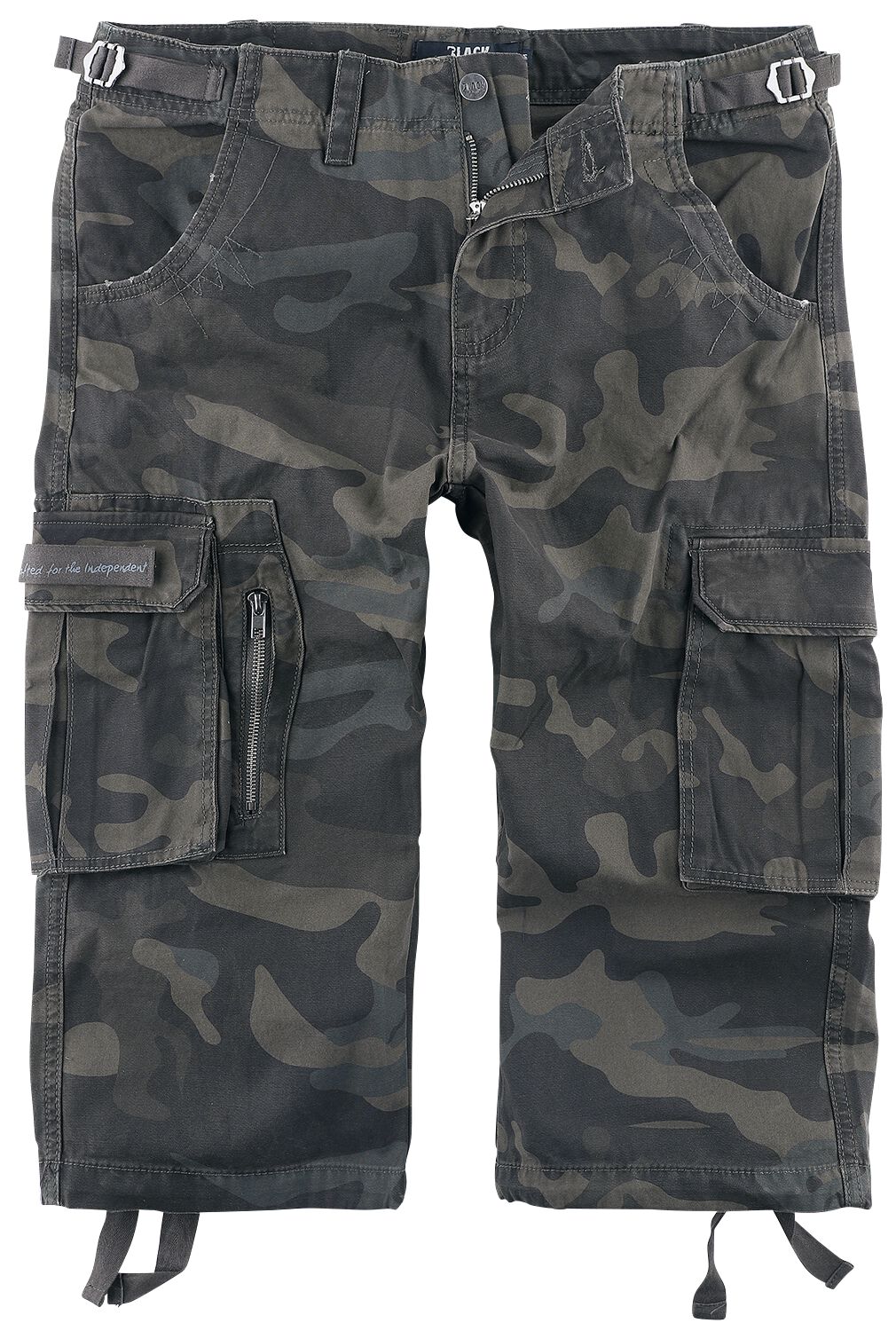 Black Premium by EMP - Camouflage/Flecktarn Short - 3/4 Army Vintage Shorts - S bis 7XL - für Männer - Größe 4XL - darkcamo