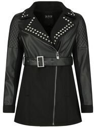 Faux Leather Jacket, Black Premium by EMP, Übergangsjacke