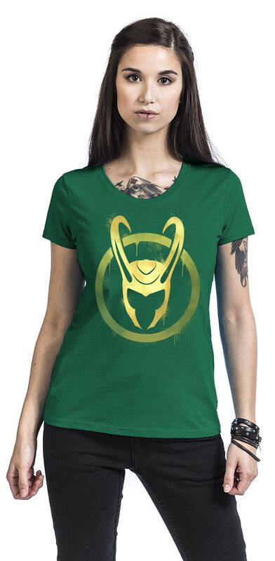 Filme & Serien Superhelden vs. Bösewichte Helmet | Loki T-Shirt