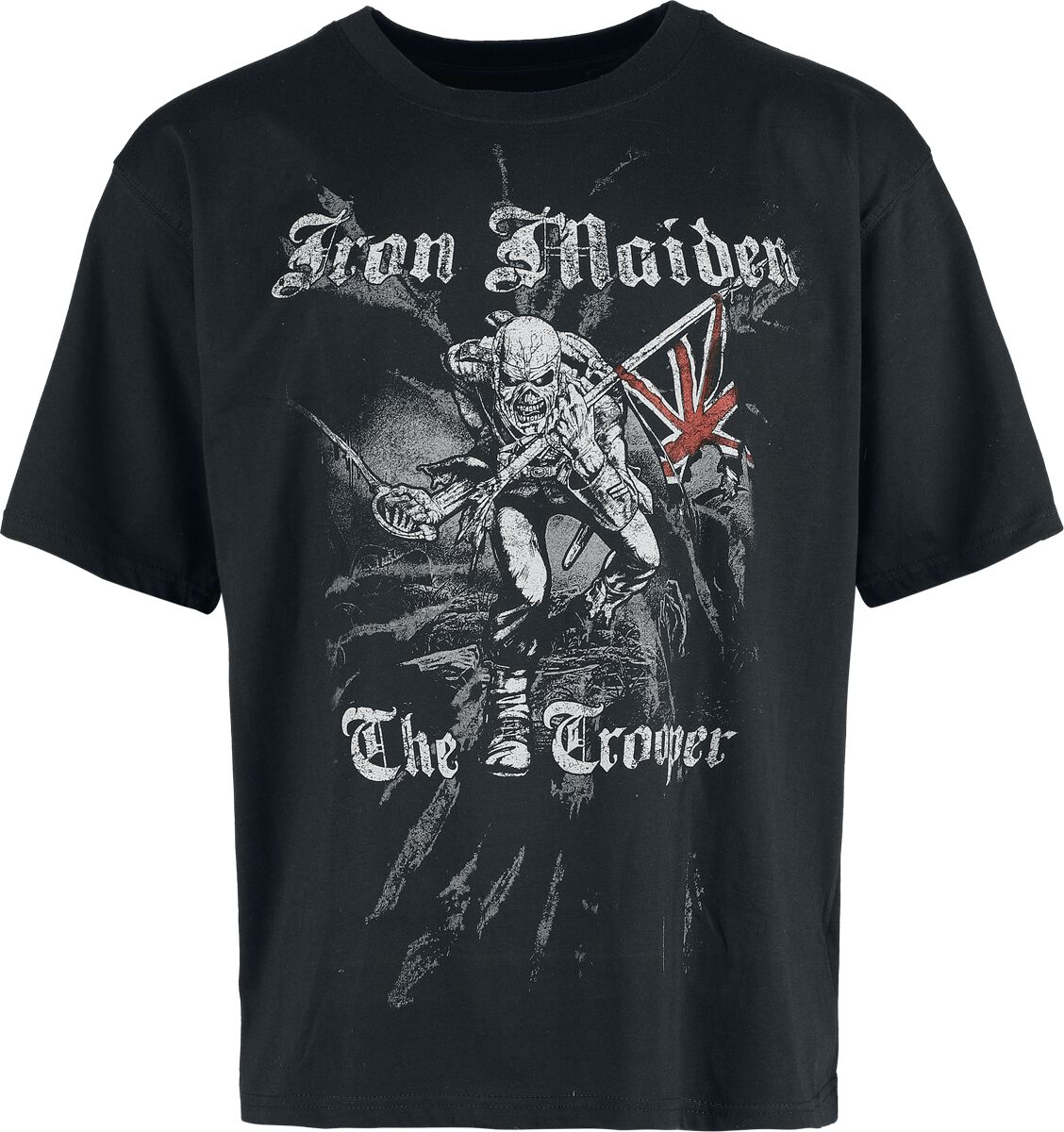 Iron Maiden T-Shirt - Trooper Impact - S bis XXL - für Männer - Größe S - schwarz  - EMP exklusives Merchandise!