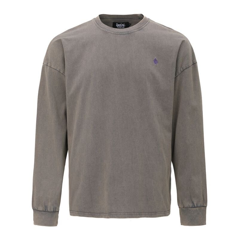 Forplay Sweatshirt - Boxy Longsleeve grey washed - S bis XXL - für Männer - Größe S - grau