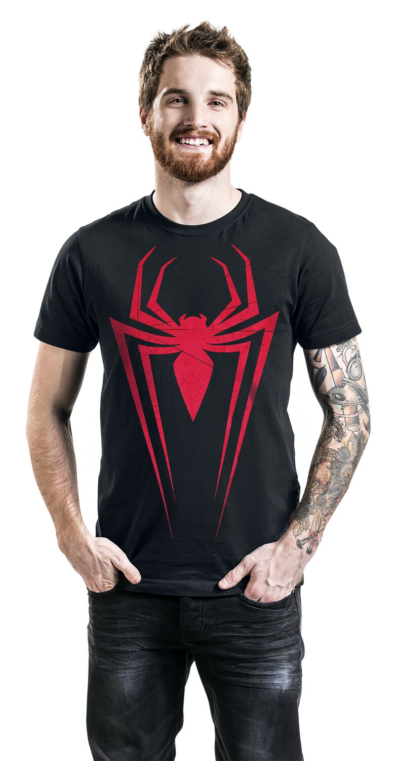 Miles Morales Logo T-Shirt schwarz von Spider-Man