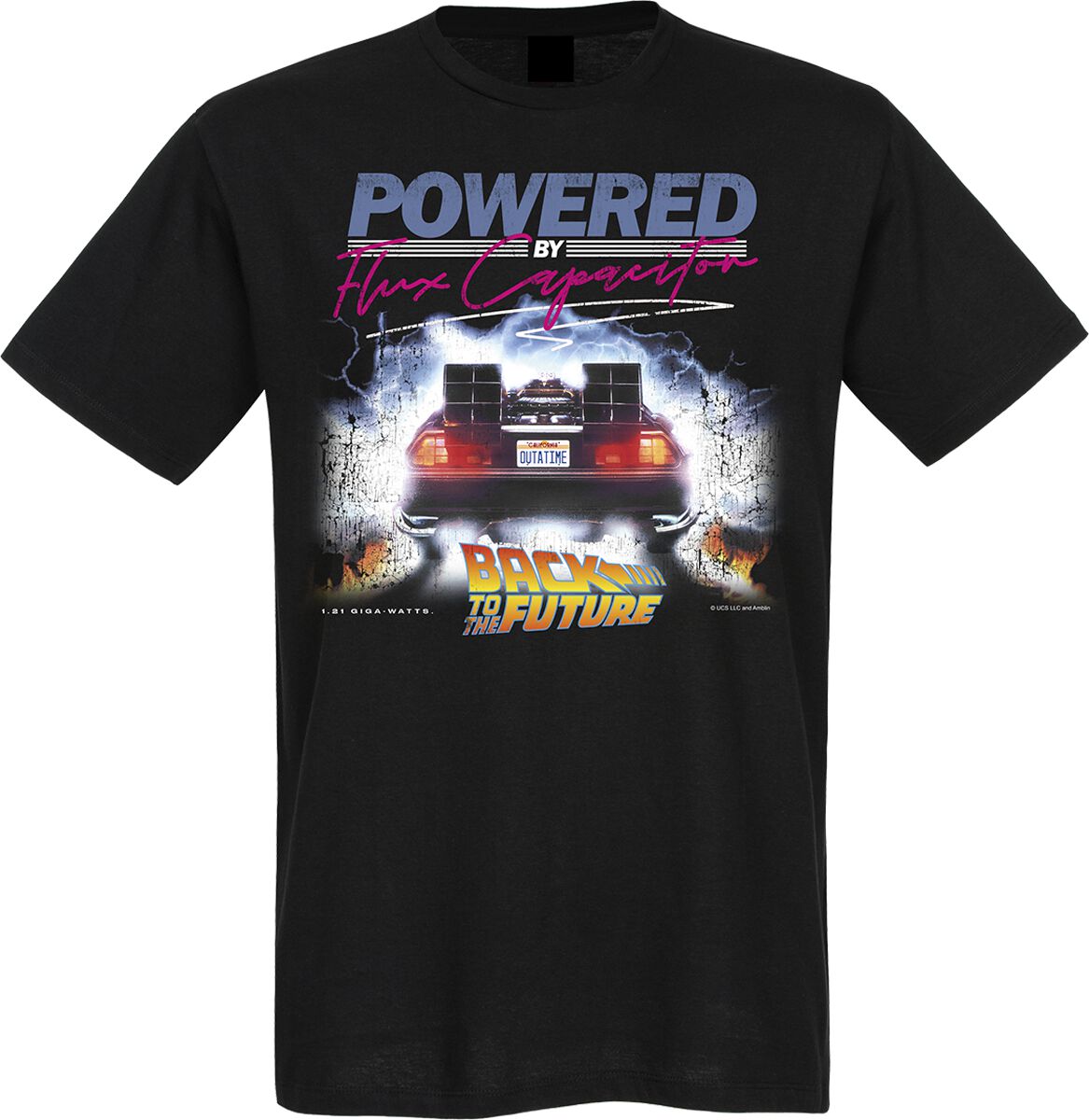 Image of T-Shirt di Ritorno al futuro - Powered - M a XXL - Uomo - nero