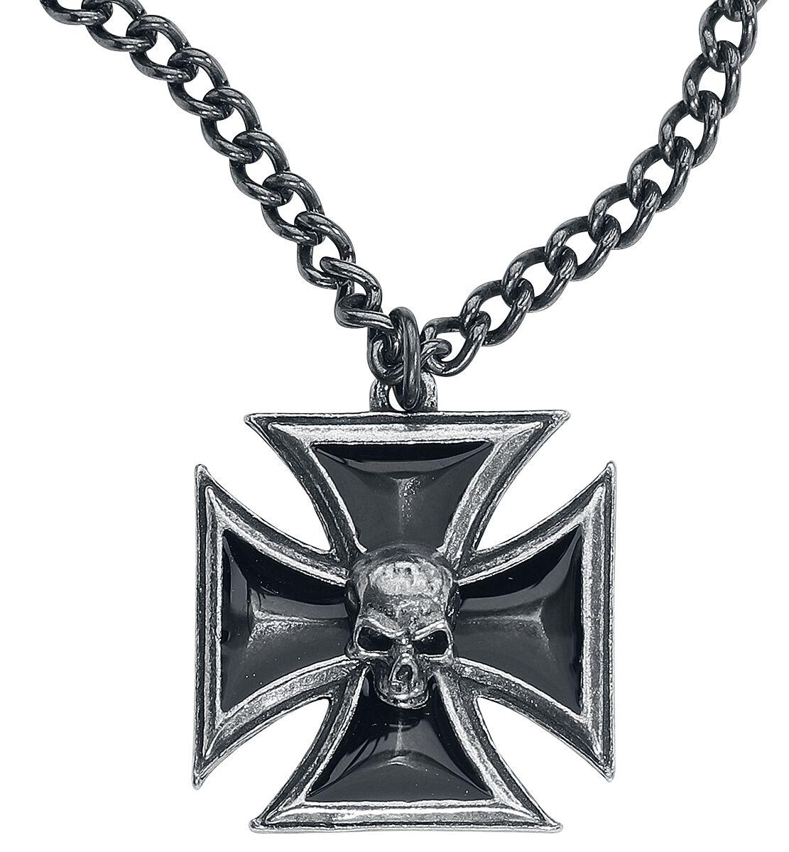 Alchemy Gothic Black Knight's Cross Halskette multicolor  - Onlineshop EMP