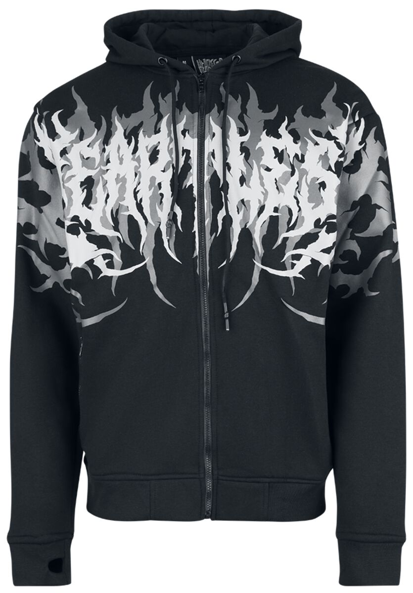 Hettejakke Goth av Heartless - Akumu Topp for Menn - Herrer - svart