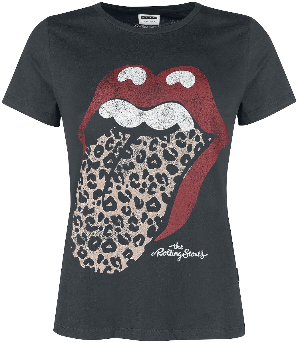 The Rolling Stones Noisy May - Leopard Tongue T-Shirt charcoal