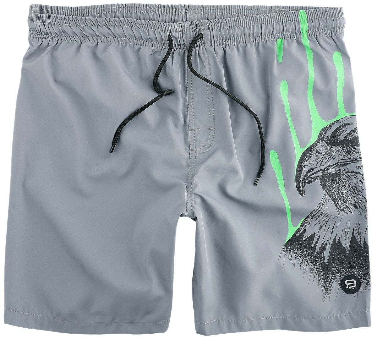 Image of Bermuda di RED by EMP - Swimshorts with Eagle Print - S a M - Uomo - grigio