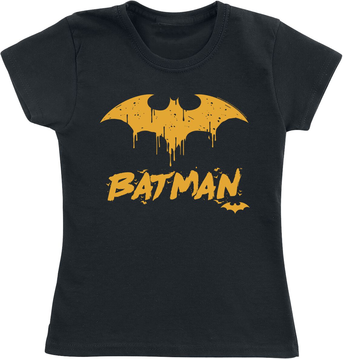 Batman Kids – Bat Drip T-Shirt schwarz