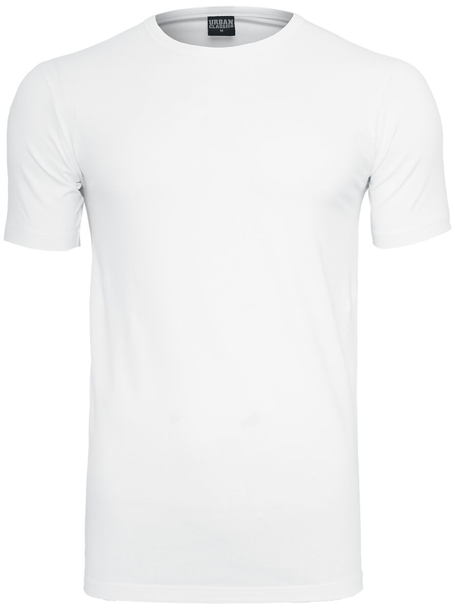 Image of T-Shirt di Urban Classics - Fitted Stretch Tee - S a XXL - Uomo - bianco