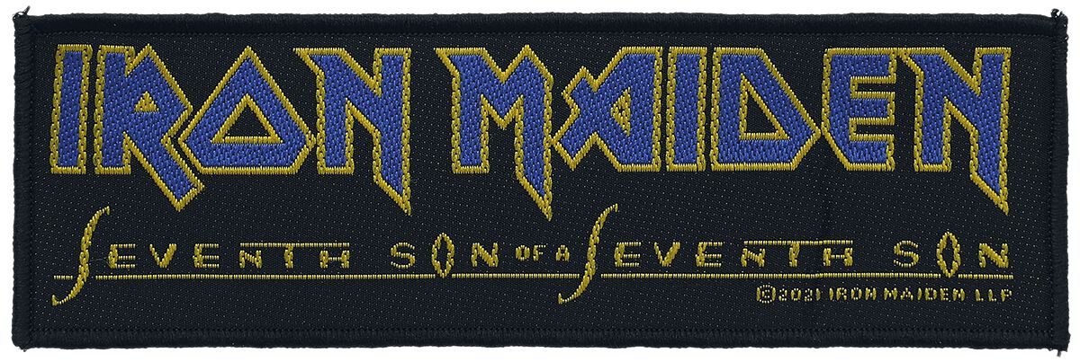 Levně Iron Maiden Seventh Son Logo nášivka vícebarevný