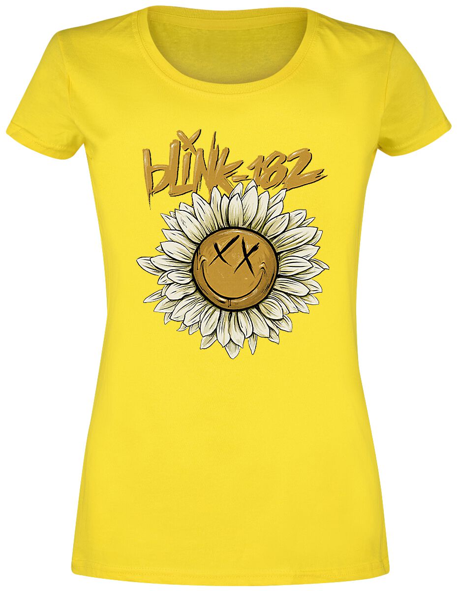 Image of Blink-182 Sunflower Girl-Shirt gelb