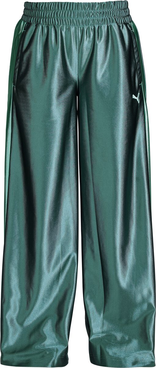 Puma Trainingshose - FUTURE.PUMA.ARCHIVE T7Mid Rise Pants - XS bis L - für Damen - Größe XS - grün