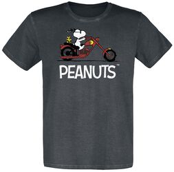 Snoopy - Biker - Rocker - Woodstock, Peanuts, T-Shirt