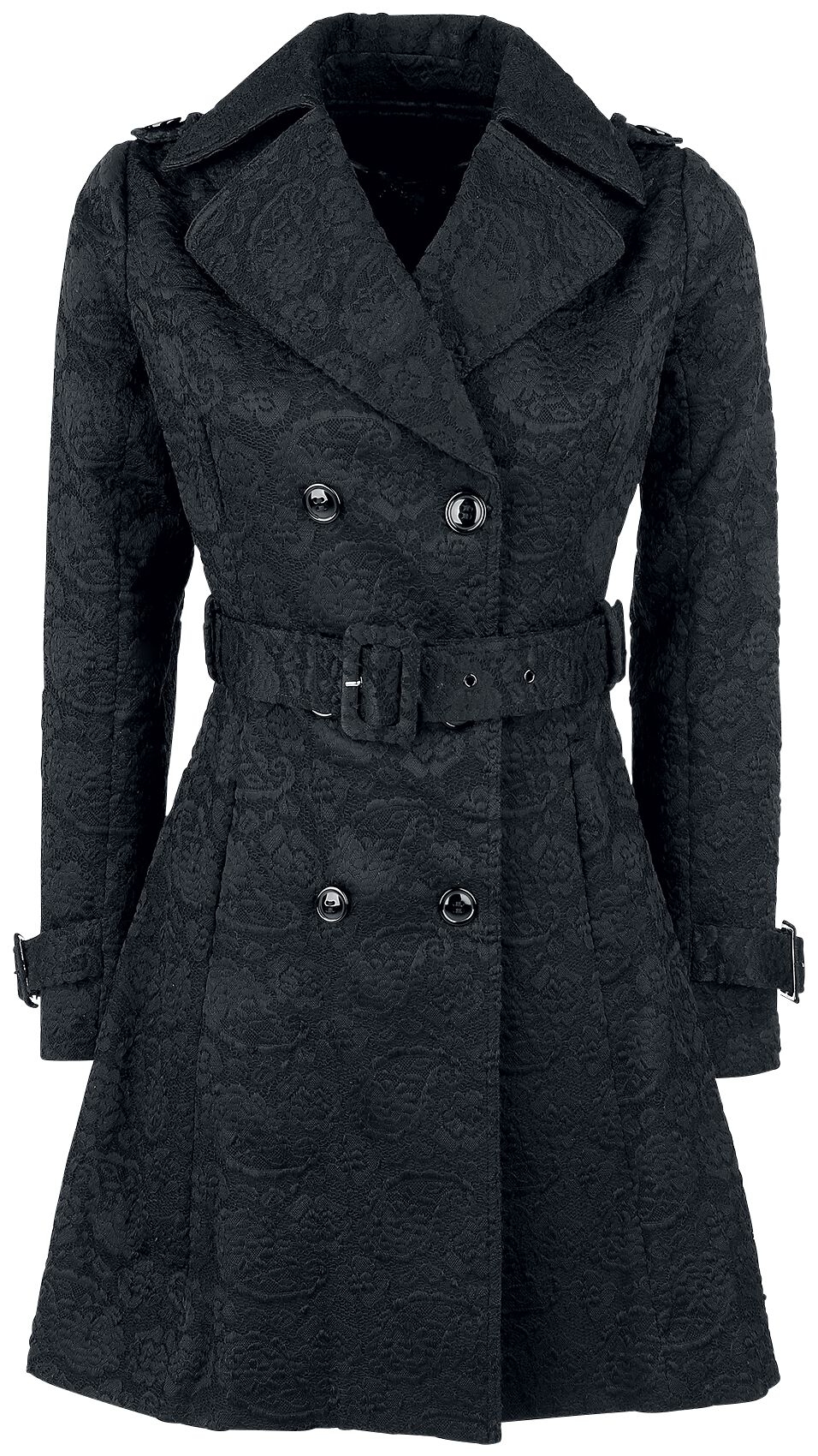 Levně Voodoo Vixen Susan Coat Dámský kabát černá