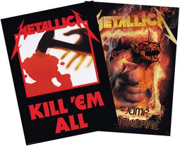Set 2 Chibi Posters - Kill'Em All/Fire Guy, Metallica, Poster