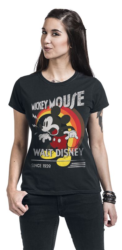 Filme & Serien Mickey Mouse Retro Shout | Micky Maus T-Shirt