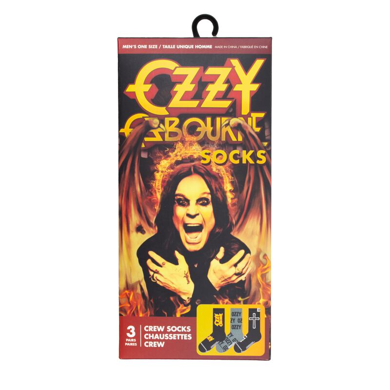 Ozzy Osbourne Socken - 3er Pack Giftbox - EU 40-46 - für Männer - Größe EU 40-46 - multicolor  - Lizenziertes Merchandise!