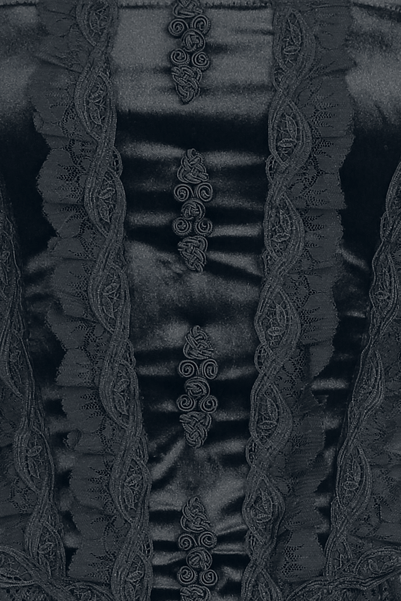 Thumbnail - Sinister Gothic Gothic Dress Kurzes Kleid schwarz in L