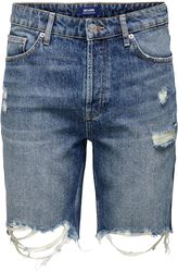 ONSEDGE M.BLUE DESTROY 5590 SHORTS, ONLY and SONS, Short