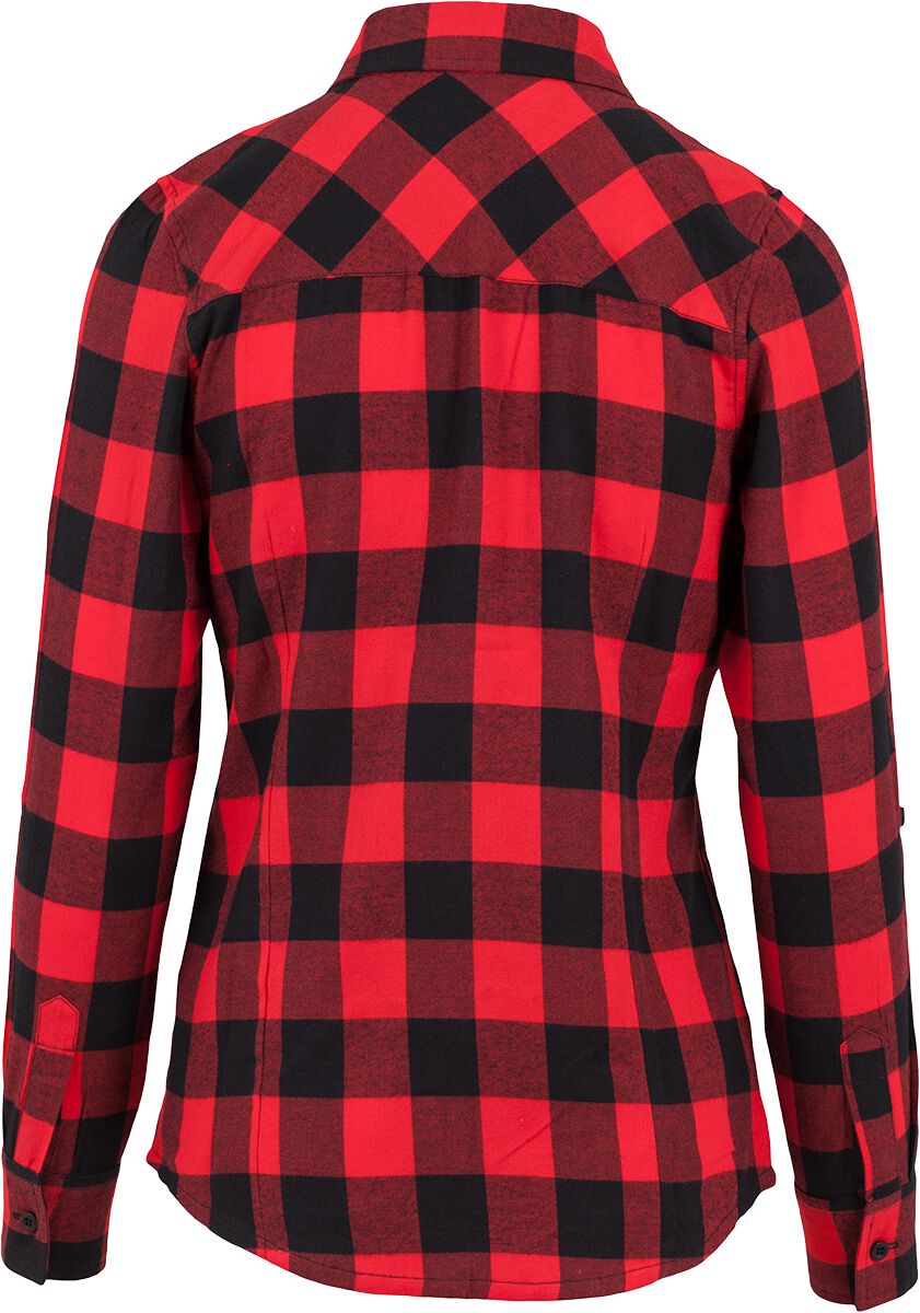 Ladies Turnup Checked Flanell Shirt Urban Classics Flanellhemd EMP