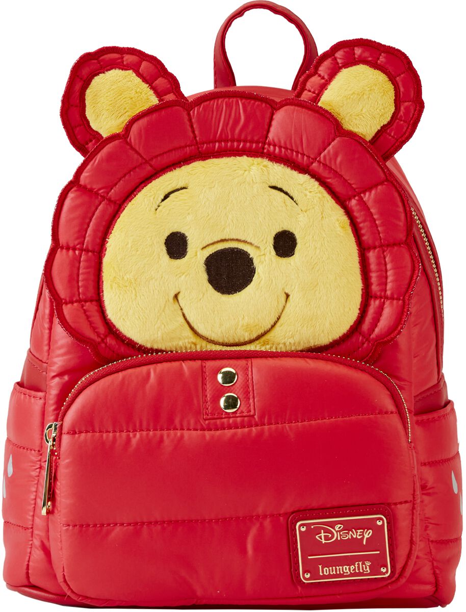 Winnie The Pooh - Disney Mini-Rucksack - Loungefly - Puffer Jacket Cosplay - für Damen - rot/gelb  - Lizenzierter Fanartikel