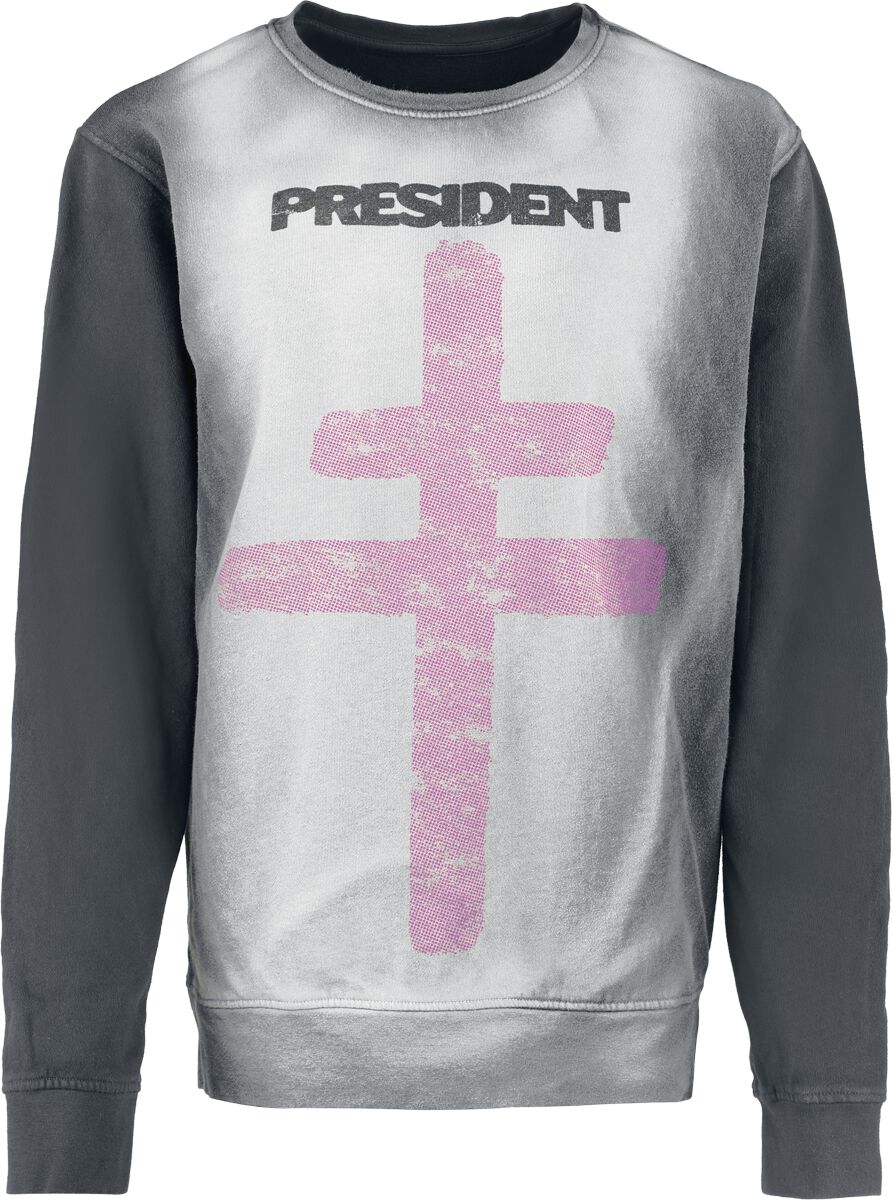 Levně President Rage Mikina cerná/šedá