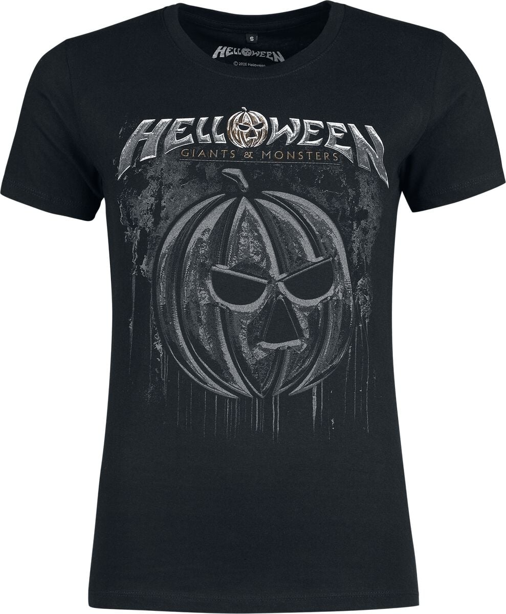 Helloween T-Shirt - Bloody Pumkin - S bis 3XL - für Damen - Größe S - schwarz  - EMP exklusives Merchandise!