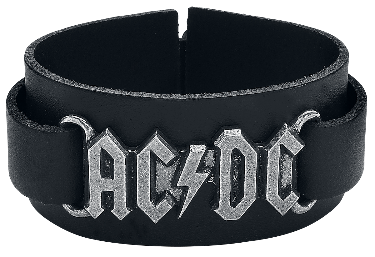 AC/DC - AC/DC Logo - Lederarmband - schwarz