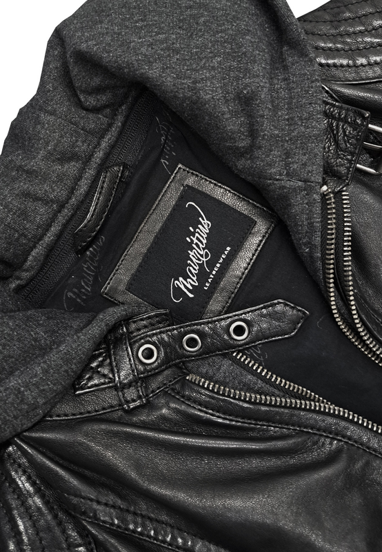 Thumbnail - Mauritius Cacey LEGV Lederjacke schwarz in 4XL