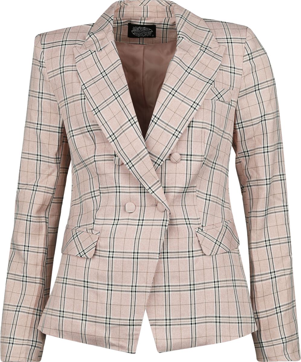 Image of Blazer Rockabilly di H&R London - Aredhel blazer - XS a XXL - Donna - rosa pallido