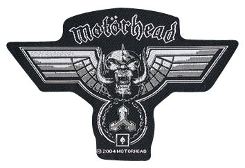 Motörhead Patch - Motörhead Logo - schwarz/weiß  - Lizenziertes Merchandise!