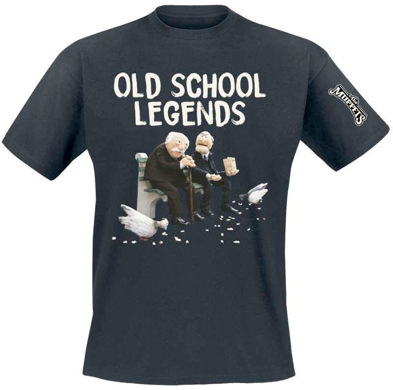 Die Muppets T-Shirt - Statler und Waldorf - Old School Legends - Heavyweight - S bis 5XL - Größe 4XL - schwarz  - Lizenzierter Fanartikel