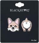 Dog Pin Set, Blackheart, Pin