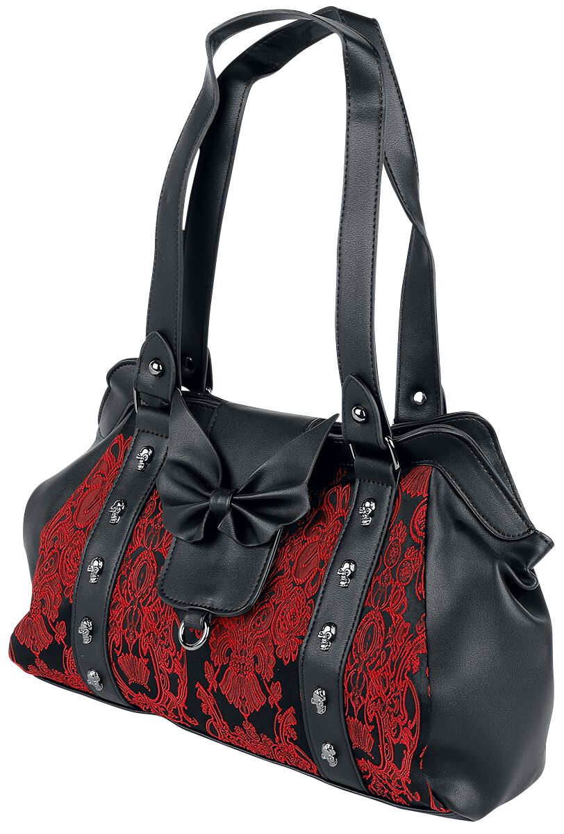 Banned Alternative - Gothic Handtasche - Maplesage - für Damen - rot/schwarz